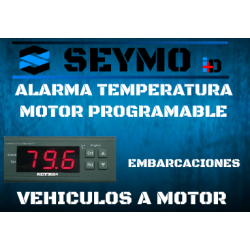 Programmable engine temperature alarm