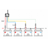 Batery check Control up to 4 groups of batteries with Android App